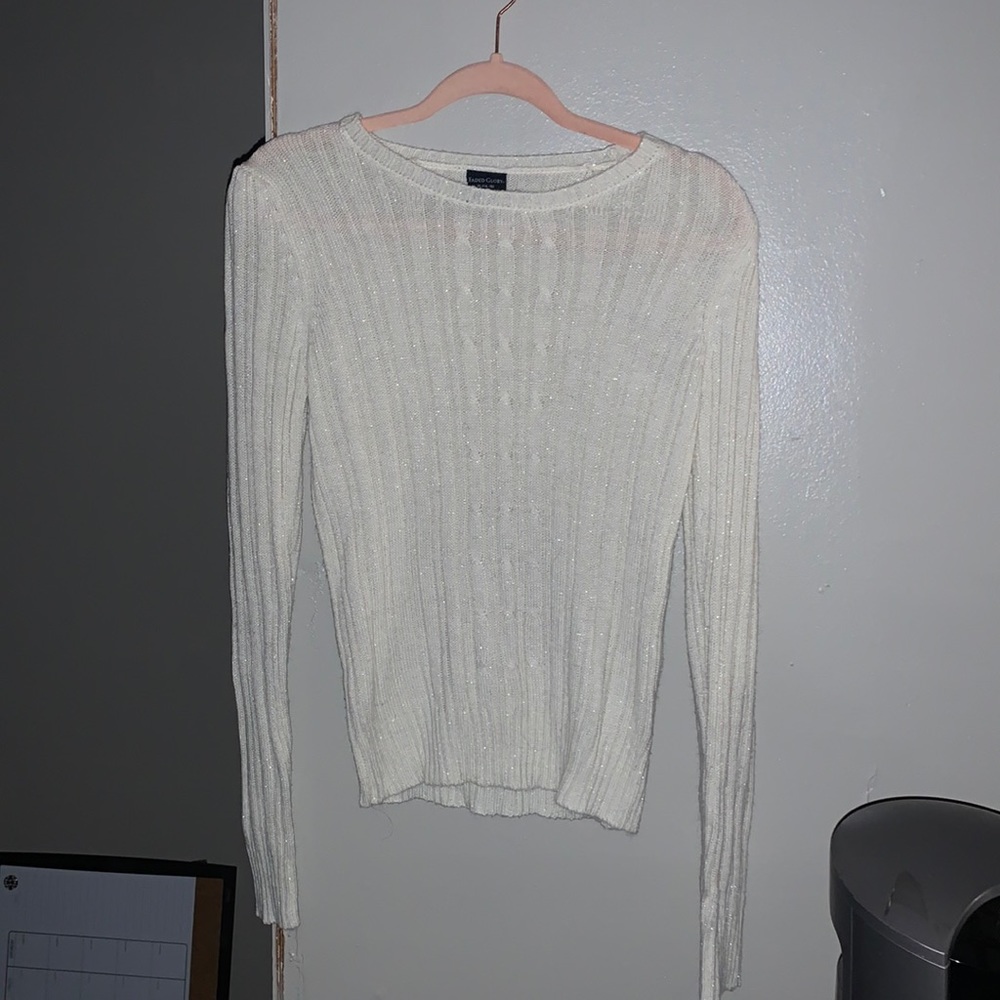 white long sleeve shirt